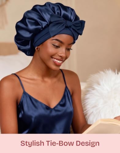 EverFoams Satin Curly Hair Bonnet for Sleeping Anti-Frizz - Image 2
