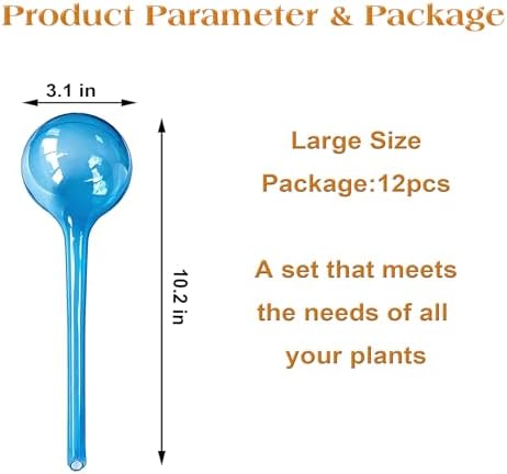 12pcs Plant Watering Globes, Plant Watering Bulb Indoor Outdoor Pot Plant - Image 6