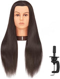 26-28'' Mannequin Head Yaki Synthetic Fiber Hair Styling Training Head Dolls for Cosmetology Manikin Maniquins Practice Head with Stand (9926LB0220) by Hairlink