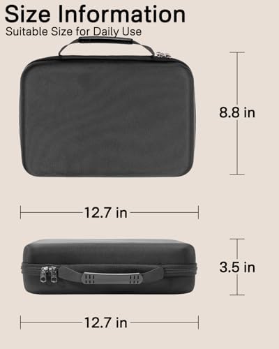 RAIACE Hard Travel Storage Case Compatible with Hair Clippers, Carrying Bag for Hair Cutting Barber Supplies, fit for Ufree/for Wahl Guard Grooming Kits. -Black - Image 5