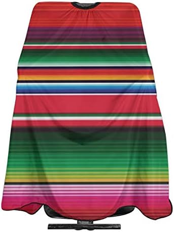 Barber Cape Colorful Mexican Stripes Salon Haircut Apron,Premium Professional Hair Cutting Cape,Stylist Salon Supplies,Durable Hairdressing Cape for Men Women by Carwayii