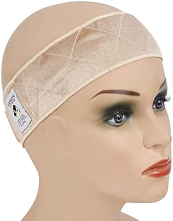 YANTAISIYU 1 Piece Wig Grip Headband Non-slip Scarf Adjustable Wig Grip Band for Women Wigs (Beige) by YANTAISIYU