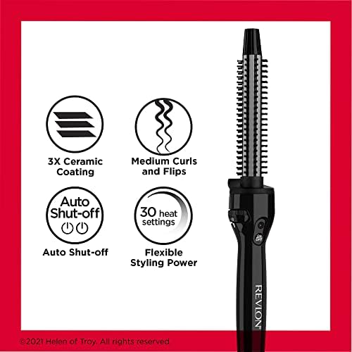 REVLON Perfect Heat Triple Ceramic Curling Brush, 3/4" Barrel - Image 5