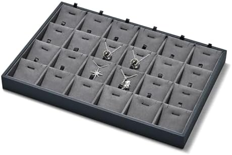 24 Grid Removable Insert Jewelry Necklace Display Tray - Image 6