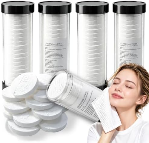 ​80 Count Disposable Face Towel, Compressed Face Towels by Unknown