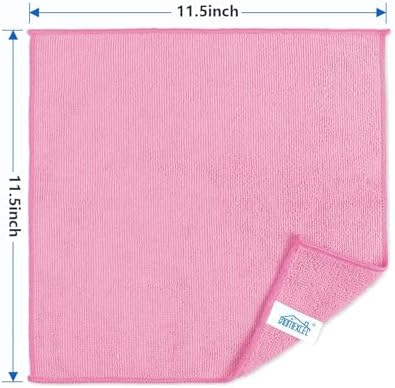 HOMEXCEL 50PK Microfiber Cleaning Cloth, Cleaning Rag for Home, 11.5x11.5in (Pack of 2) - Image 7