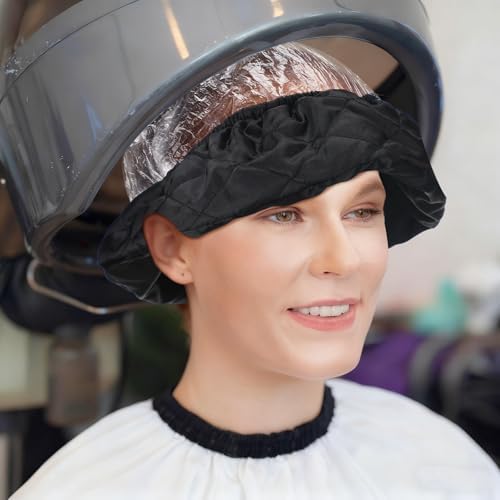 1 Pcs Hair Dryer Heat Shield with 10 Disposable Hoods, Black - Image 4