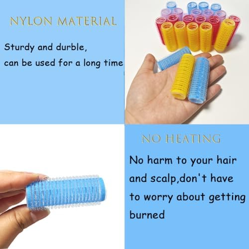 ZMD 36PCS Self Grip Small Hair Curlers, Heatless Roller with Comb Hair Roller for Blowout Salon Hairdressing Home Curlers DIY Styles for Women Medium Short Thin Hair (0.8Inch) - Image 3