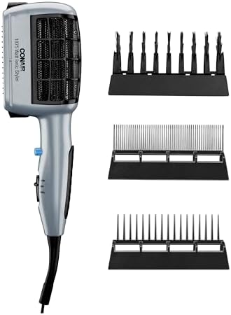 Conair Hair Dryer, 3-in-1 Styling, 1875W, 3 Attachments, Ionic by conair