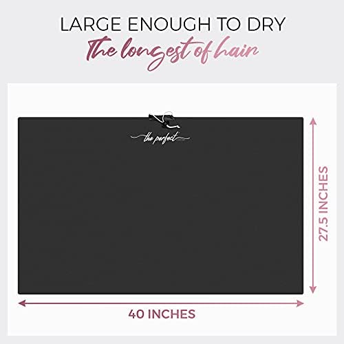 Microfiber Hair Towel Wrap for Women – Large Fast Drying Hair Towel with Patented Clip – Anti-Frizz, Super Absorbent, Silky Smooth Microfiber – Plopping Hair Wrap for Curly, Wavy & Straight Hair - Image 3