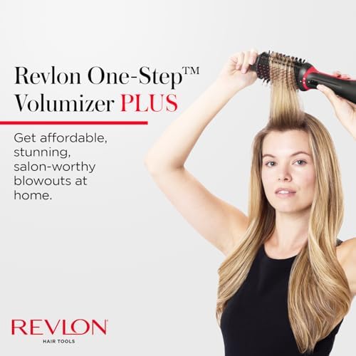 REVLON One-Step Volumizer Plus Hair Dryer and Styler, 2.4 in Barrel, Black - Image 4