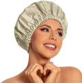 Edoneery Shower Caps for Women Reusable Waterproof, Shower Hair Cap by Edoneery