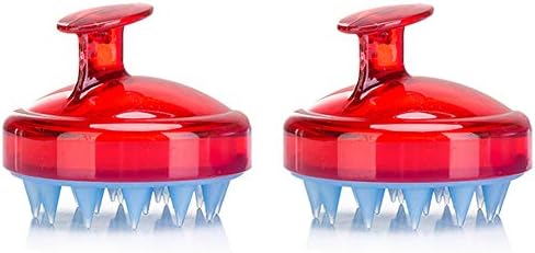 INVODA 2PCS Scalp Massager Shampoo Brush Soft Silicone Bristles for Dandruff Removal & Hair Growth, Waterproof Wet/Dry Use, Men, Women & Pets by INVODA