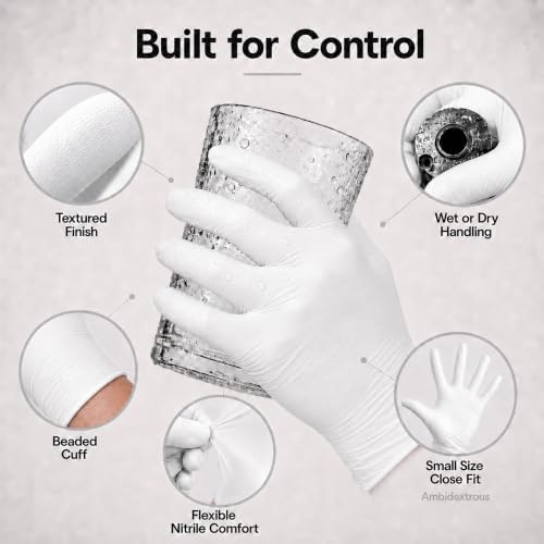 ForPro Disposable Nitrile Gloves, Chemical Resistant, Powder-Free, Latex-Free, Non-Sterile, Food Safe, 4 Mil - Image 3