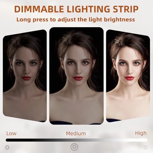 VANITII Vanity Mirror with Lights and 12 G95 Blubs Lights 32"* 23" Large Hollywood Makeup Mirror with Bluetooth Speaker and Wall-Mounted Dimmable 3 Modes Light for Bedroom Desktop - Image 7