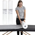 Disposable Massage Bed Cover - 60 Sheets Per Roll, Non-woven Material - Ideal for Spa, Tattoo, Waxing - No Crinkle Table Sheets - 31.5 x 71 Inches (2 Rolls) by MASERTIODisposableBedSheets