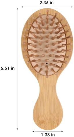 Travel Mini Sandalwood Hair Brush Comb for Women & Kids, Melous Wooden Bamboo Anti-Static Detangler Brush Massage Scalp Comb for Hair Growth - Image 6