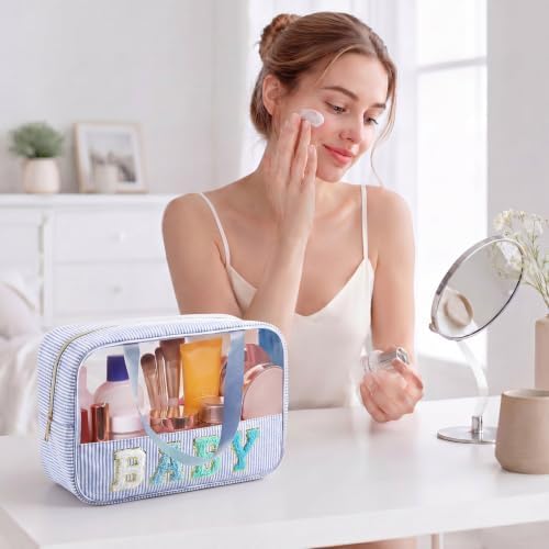 Sanwuta Clear Seersucker Baby Bag, Light Blue - Image 6