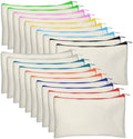 Legigo Blank Canvas Bags Zipper Pouch Makeup Bags Pencil Pouch Bulk by Legigo