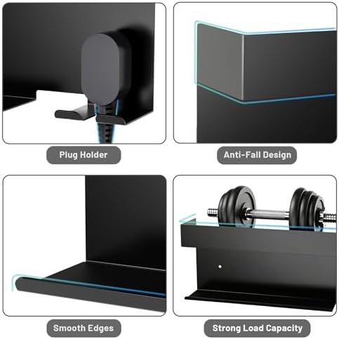 Affogato Storage Holder Compatible with Dyson Airwrap Styler, Curling Iron Wall Mount Holder Stand, Aluminum Hair Tool Organizer Rack for Bathroom - Image 6