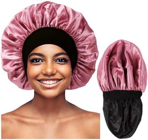 Bonnet for Men Satin Hair Bonnet for Sleeping Women Silk Hair Sleep Cap by Himoswis