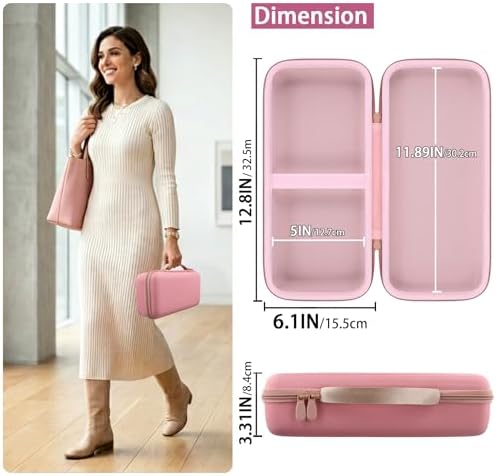 for Dyson Supersonic Travel Hair Dryer Hard Case, Pink - Image 6
