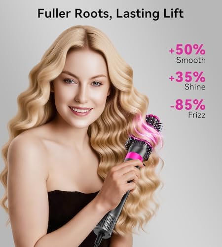 6-in-1 Air Styler Hair Dryer Brush with Auto-Wrap Curlers - Image 5