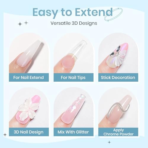Sculpting Gel for 3D Nail Art Gel Non Stick Hand Solid Builder Gels - Image 3