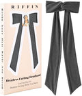 2-in-1 Heatless Curling Headband for Women & Flexible Curling Rods for Heatless Curls Overnight Heatless Hair Curlers No Heat Damage, Stretchy Fabric Headbands for Curly Long Hair, Sleep Gym Workout by RIFFIN