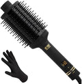 Hot Tools Pro Artist Heated Hair Styling Oval Brush, Black/Gold by HOTTOOLS