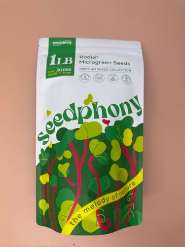 Radish Sprouting & Microgreens Seeds - 50,000 Non-GMO Heirloom Seed, 1lb Resealable Bag - High-Germination Radish Seeds for Sprouting in Jars, Soil, Hydroponics & Microgreen Trays - Image 2