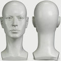 Male Mannequin Head for Display – Realistic PVC Head Model for Wigs, Hats, Headphones, Jewelry, Salon and Home Decoration,Whate by LIAMTU