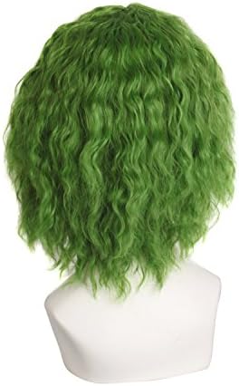 MapofBeauty Fahion Cosplay Costume Curly Synthetic Wig (Mixed Green) - Image 4