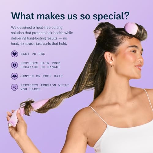 Gimme Beauty Chill Curl Heatless Flex Rods, Thick Hair, 4 Ct - Image 3
