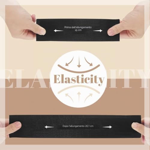 Dreamlover Elastic Band for Sewing, Black, 2 Inch x 6 Yard - Image 4
