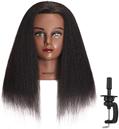 Hairingrid Mannequin Head 14"-16" 100% Real Hair Training Manikin Head by Hairingrid