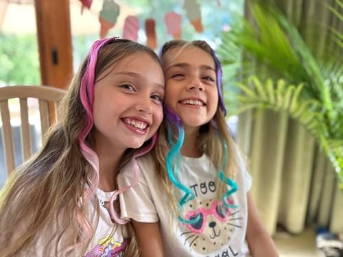 Dreamlover Mix Colored Hair Extensions for Kids, 24 Pieces - Image 2