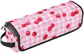 Hair Tools Travel Bag with Heat Resistant Mat Detachable 2-in-1 Curling Iron Travel Case Hot Tools Organizer for Straightener Flat Iron Pink Juicy Checkered Cherry by WelcometoElliTarr