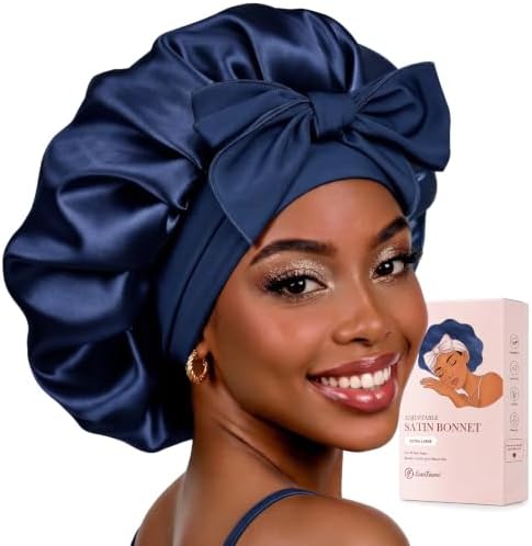 EverFoams Satin Curly Hair Bonnet for Sleeping Anti-Frizz by EverFoams