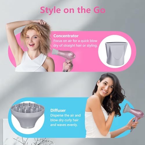 DAN Auto Dual Voltage Hair Dryer,Hair Blow Dryer,Compact Folding Blower - Image 6