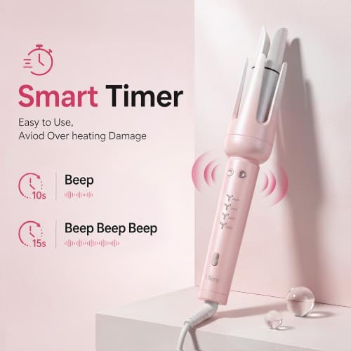 Ukey Automatic Curling Iron Hair Curler 1.25 Inch for Long&Short Hair - Image 6