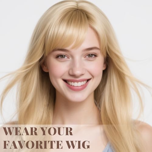 MORGLES 3 Pcs Beige Women's Wig Caps, Non Slip Nylon Hair Nets for Cosplay - Image 7