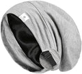 YANIBEST Slouchy Beanie Hat Satin Lined Sleep Cap Chemo Headwear Caps by yanibest