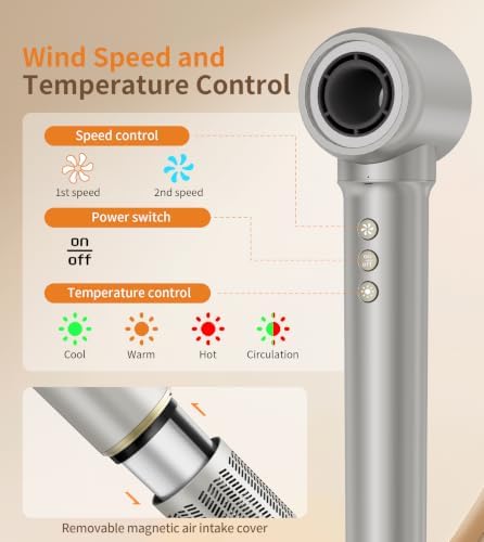 9-in-1 Hair Dryer Brush Kits, Curly Hair Dryer with Diffuser for Women - Image 4