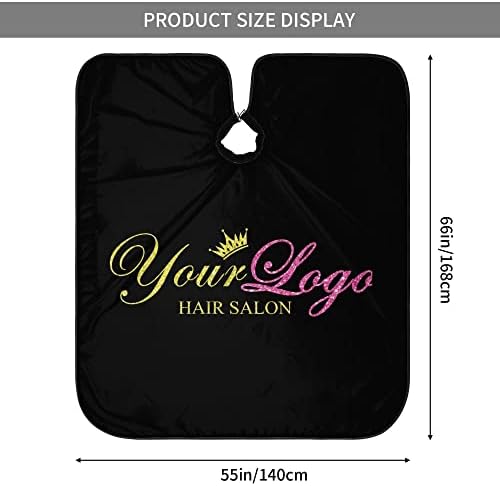 Barber Cape Hello Girl Gorgeous Glitters Eyelash Salon Apron Hair Cutting Cape Barbershop Kits For Women 55''X66'' - Image 3