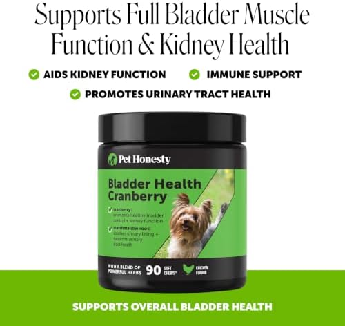 Pet Honesty Vet Recommended Cranberry Supplement for Dogs, 90 Ct, Chicken - Image 2