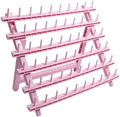 Laflare Braid Rack 60 Spools, PP Braiding Hair Stand, Thread Rack, Sewing Organizer, Quilting, Embroidery - Versatile Extension Holder (Pink) by LAFLARE