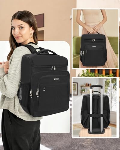 Relavel Barber Bag, Hair Tools Travel Bag, Barber Cases for Clippers and Supplies, Hairstylist Backpack Hairdresser Cosmetology Case for Hair Cutting Tools, Hair Salon Hairdresser Must Haves, Black - Image 6