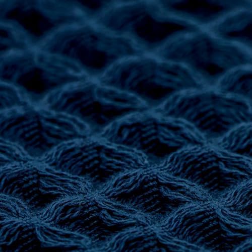 Luxury Organic Japanese Cotton Waffle Bath Towel | Thick, Absorbent, Quick Dry Bathroom Towels for Shower, Sauna, Onsen| Hotel & Spa Quality, Gift-Ready (Ocean Blue, Bath Towel (Set of 2)) - Image 6