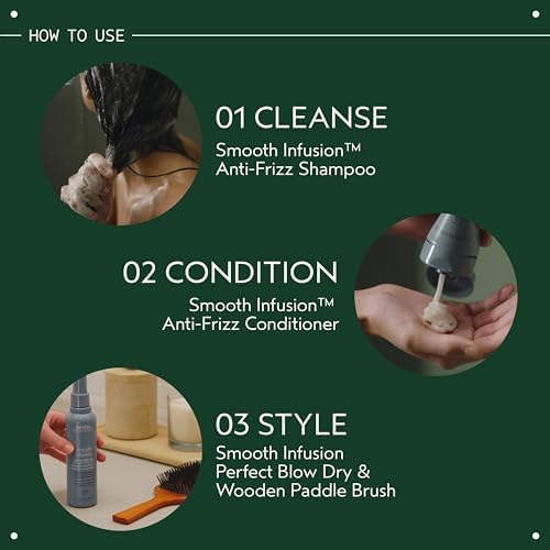 Aveda Smooth Infusion Perfect Blow Dry | Blowout Spray for Sleek, Straight Hair | 72 Hours of Anti-Frizz Protection | Silicone Free | 95% Naturally Derived* - Image 6